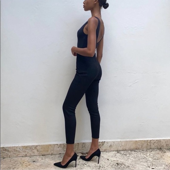 Aritzia Babaton Black Faux Suede Leggings 6 NWT - Picture 9 of 9